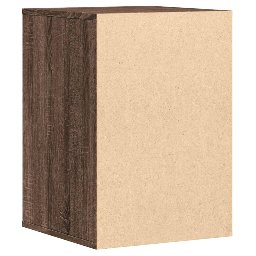Commode d'angle chêne marron 40x41x58 cm bois d'ingénierie - XIOS