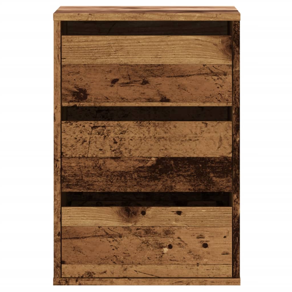 Commode d'angle vieux bois 40x41x58 cm bois d'ingénierie - XIOS