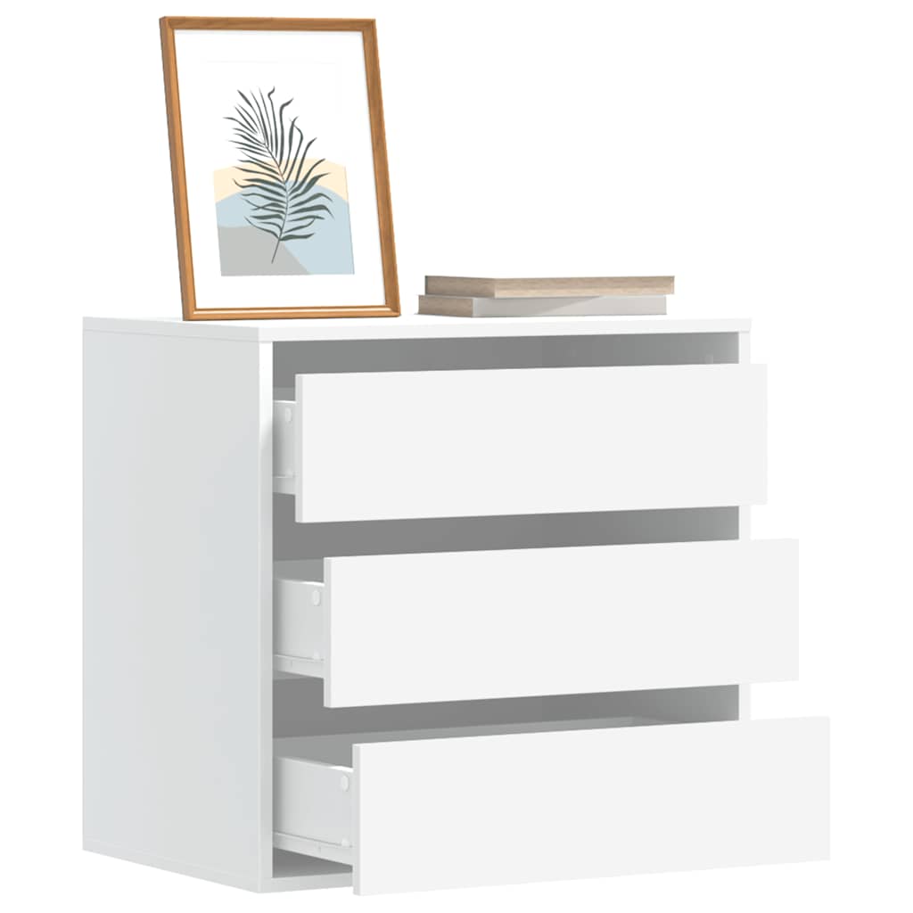 Commode d'angle blanc 60x41x58 cm bois d'ingénierie - XIOS