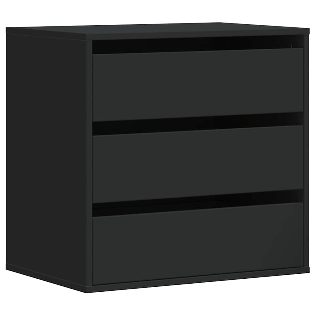 Commode d'angle noir 60x41x58 cm bois d'ingénierie - XIOS