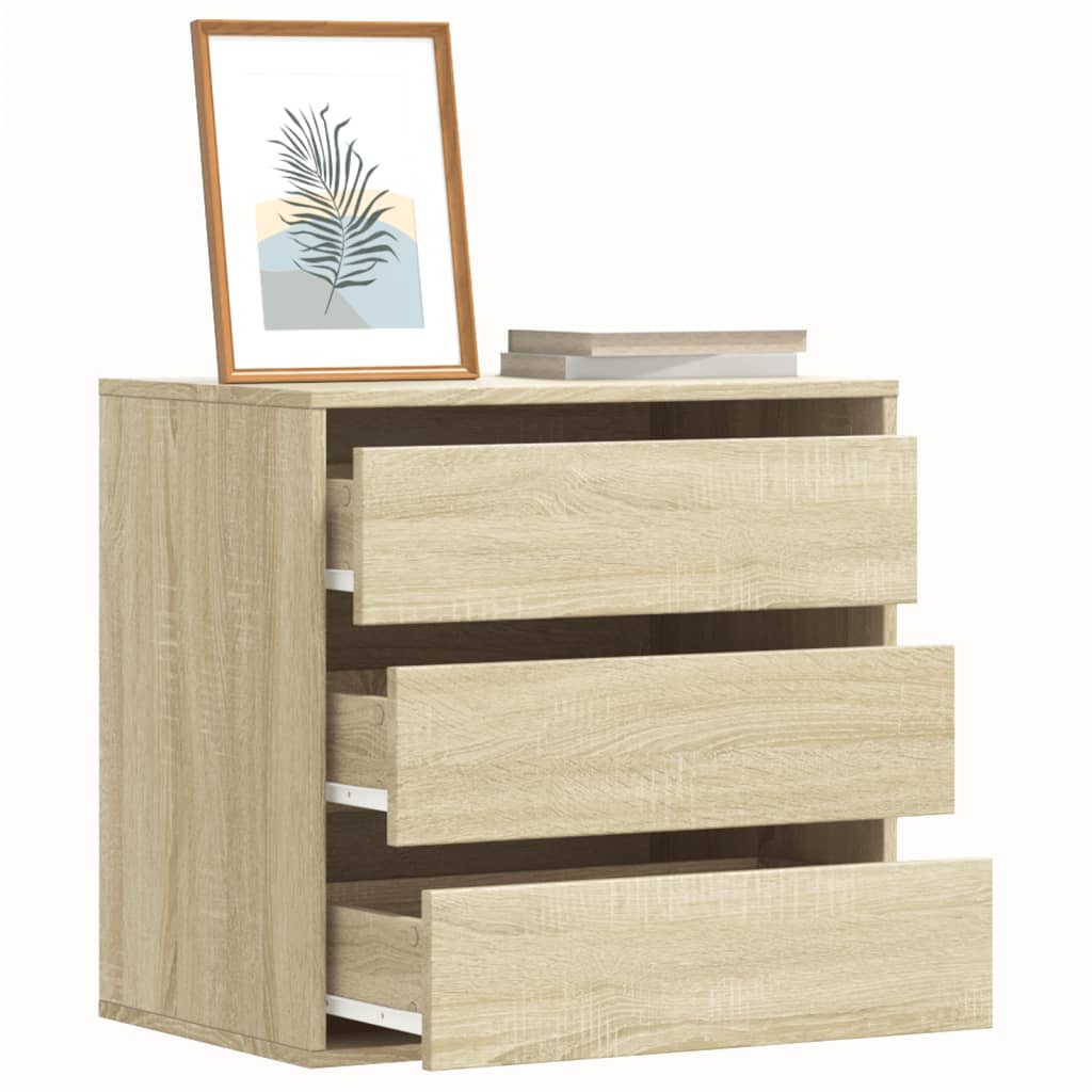 Commode d'angle chêne sonoma 60x41x58 cm bois d'ingénierie - XIOS