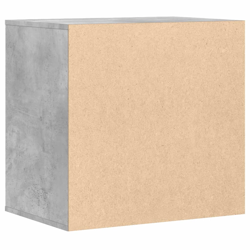 Commode d'angle gris béton 60x41x58 cm bois d'ingénierie - XIOS