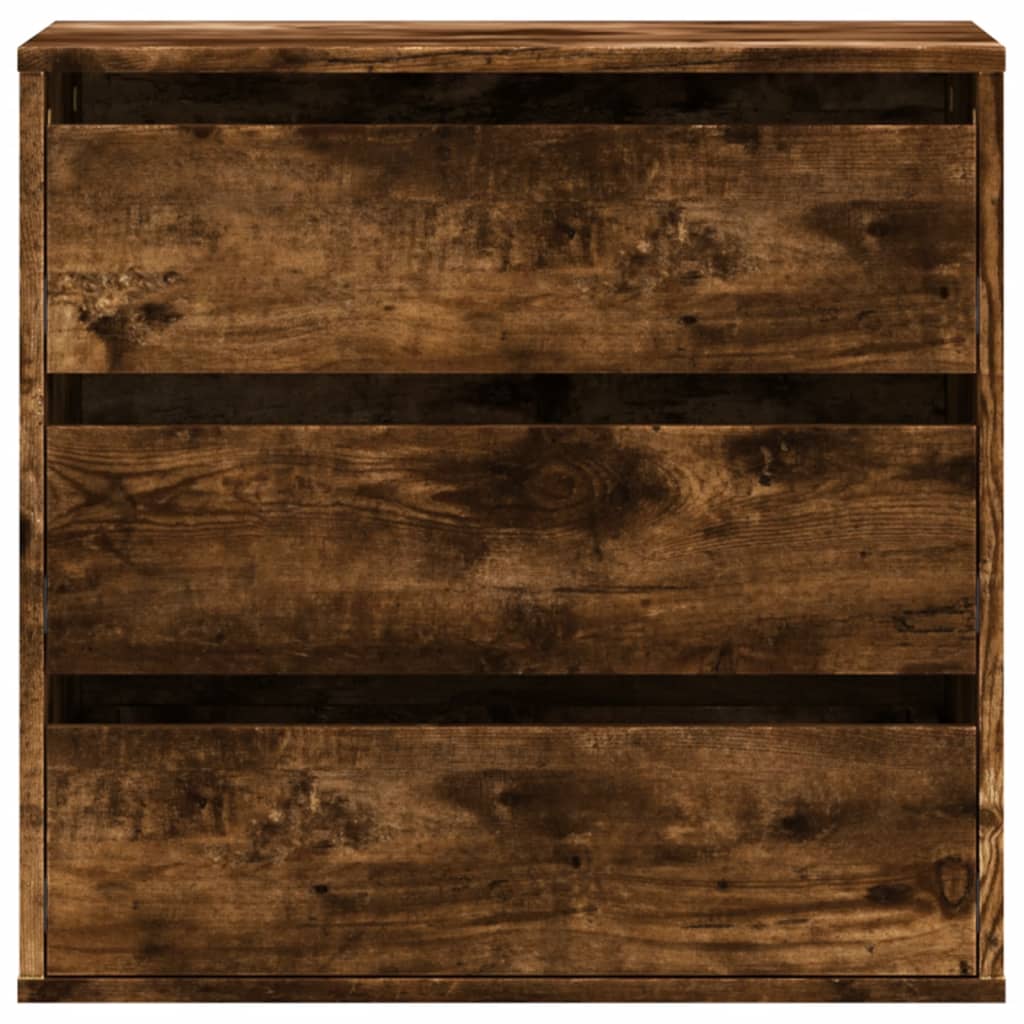 Commode d'angle chêne fumé 60x41x58 cm bois d'ingénierie - XIOS