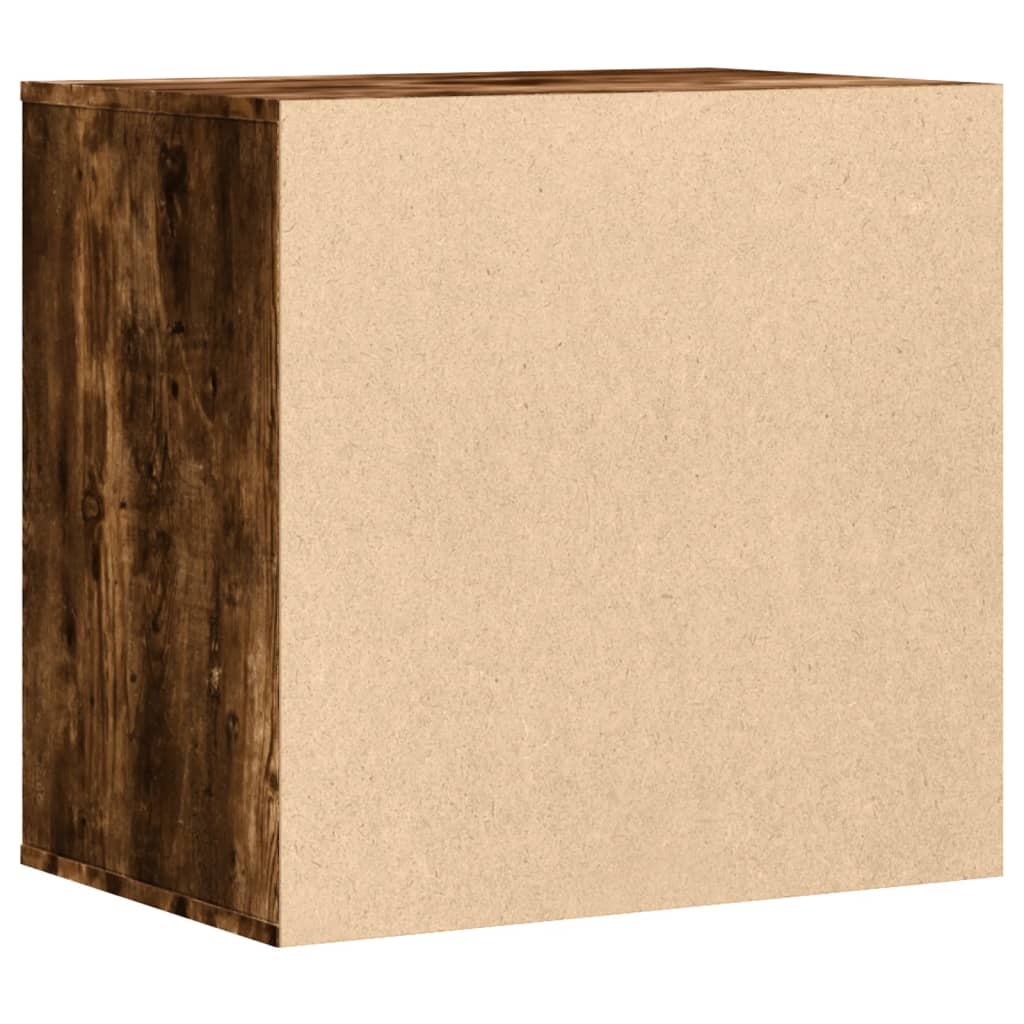 Commode d'angle chêne fumé 60x41x58 cm bois d'ingénierie - XIOS