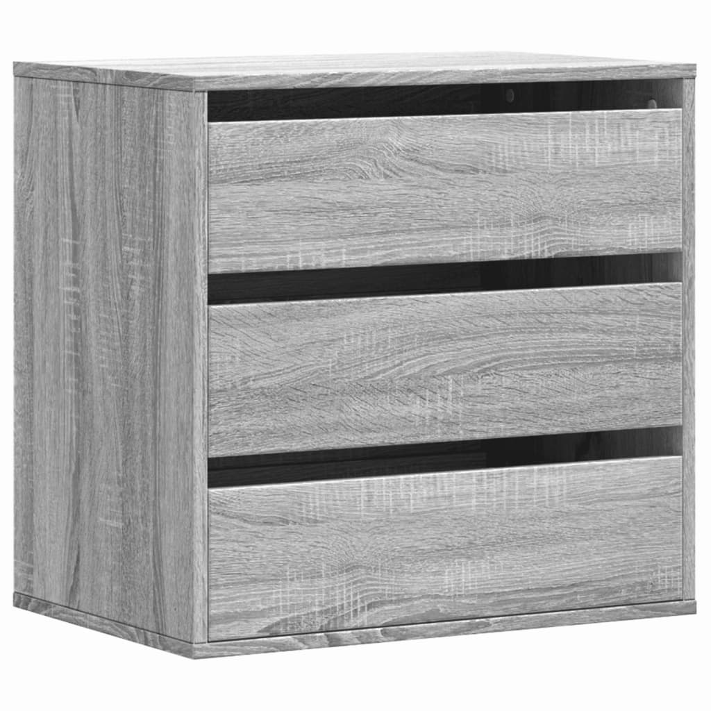 Commode d'angle sonoma gris 60x41x58 cm bois d'ingénierie - XIOS