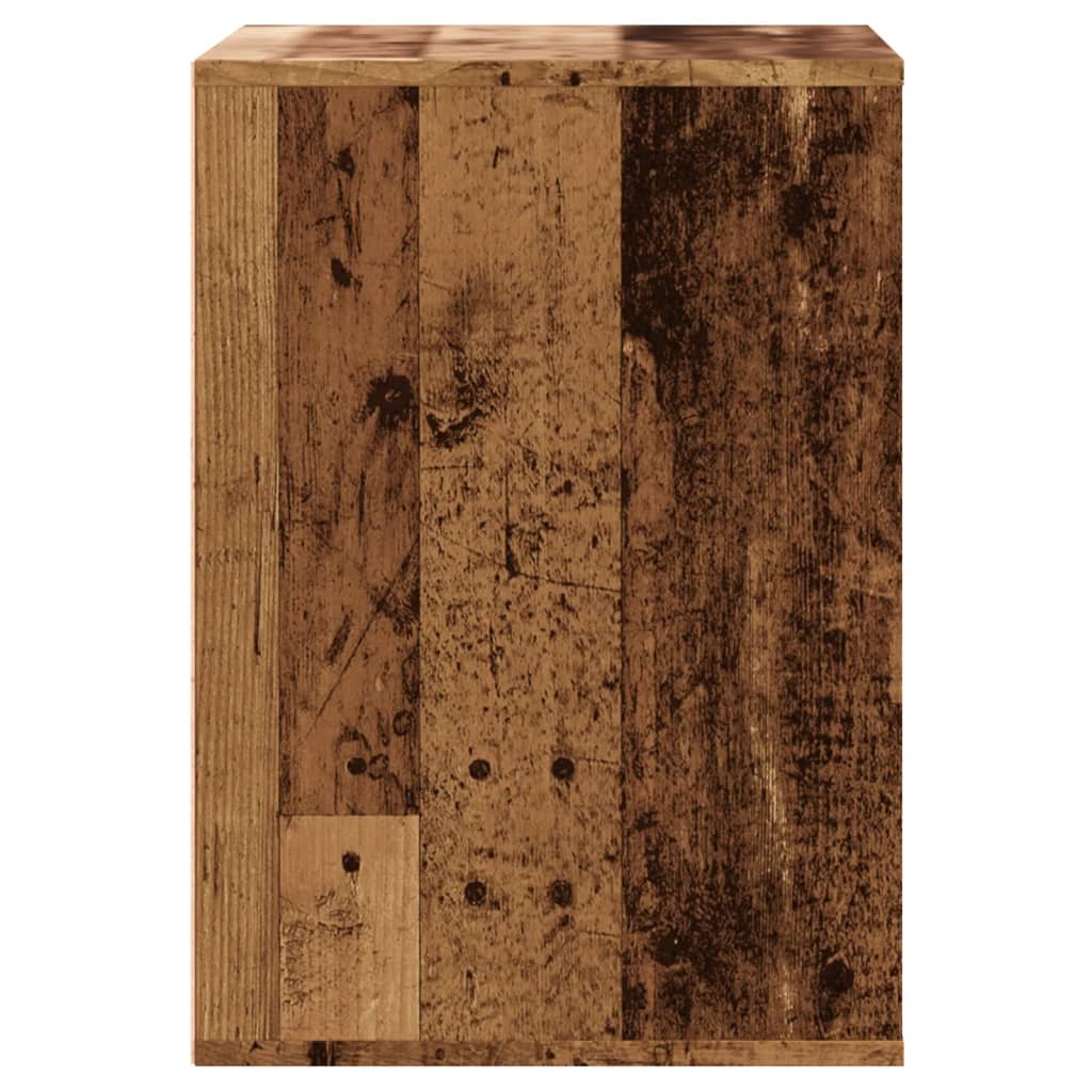 Commode d'angle vieux bois 60x41x58 cm bois d'ingénierie - XIOS