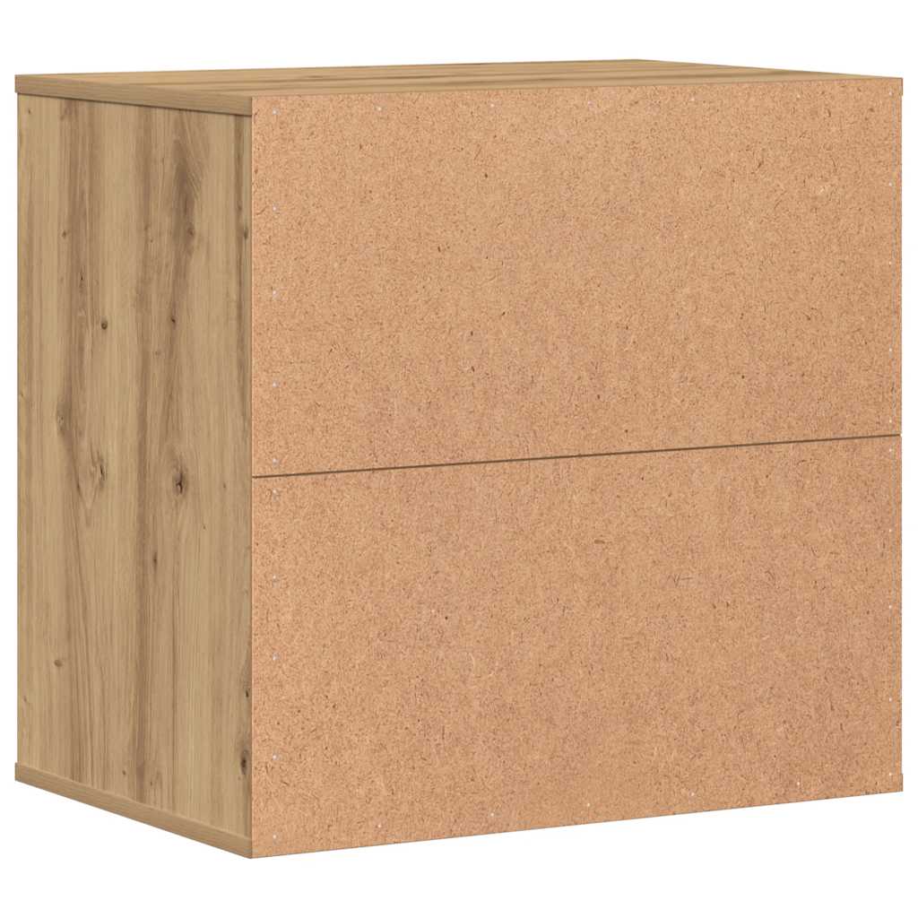 Commode d'angle chêne artisanal 60x41x58 cm bois d'ingénierie - XIOS