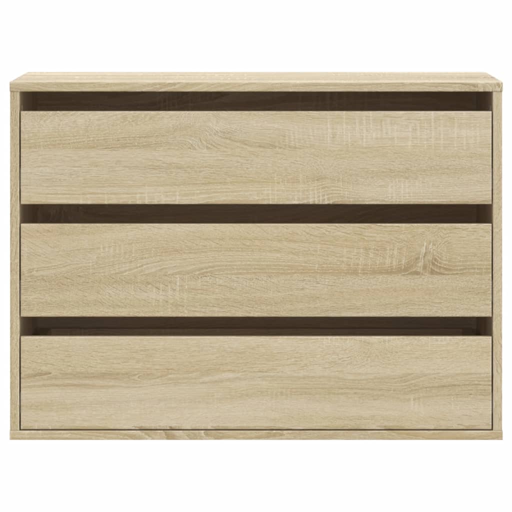 Commode d'angle chêne sonoma 80x41x58 cm bois d'ingénierie - XIOS
