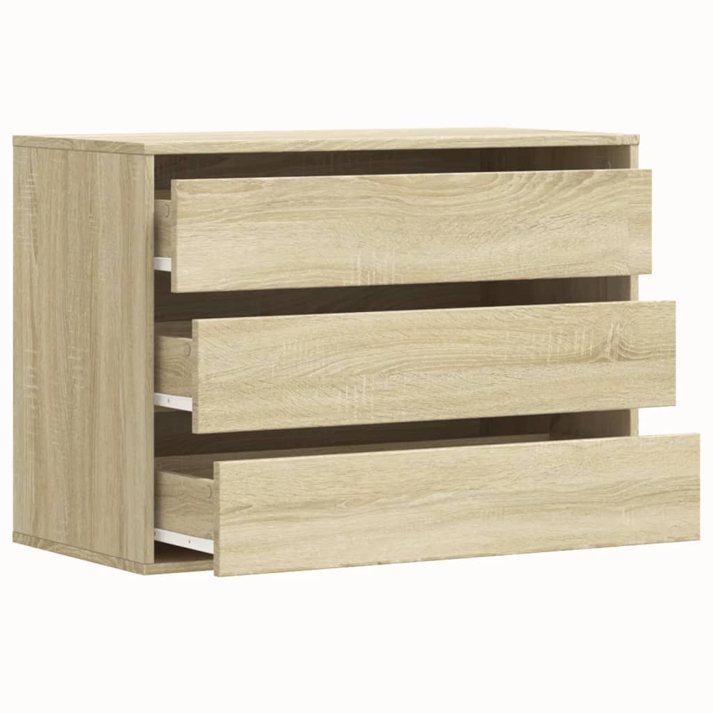 Commode d'angle chêne sonoma 80x41x58 cm bois d'ingénierie - XIOS