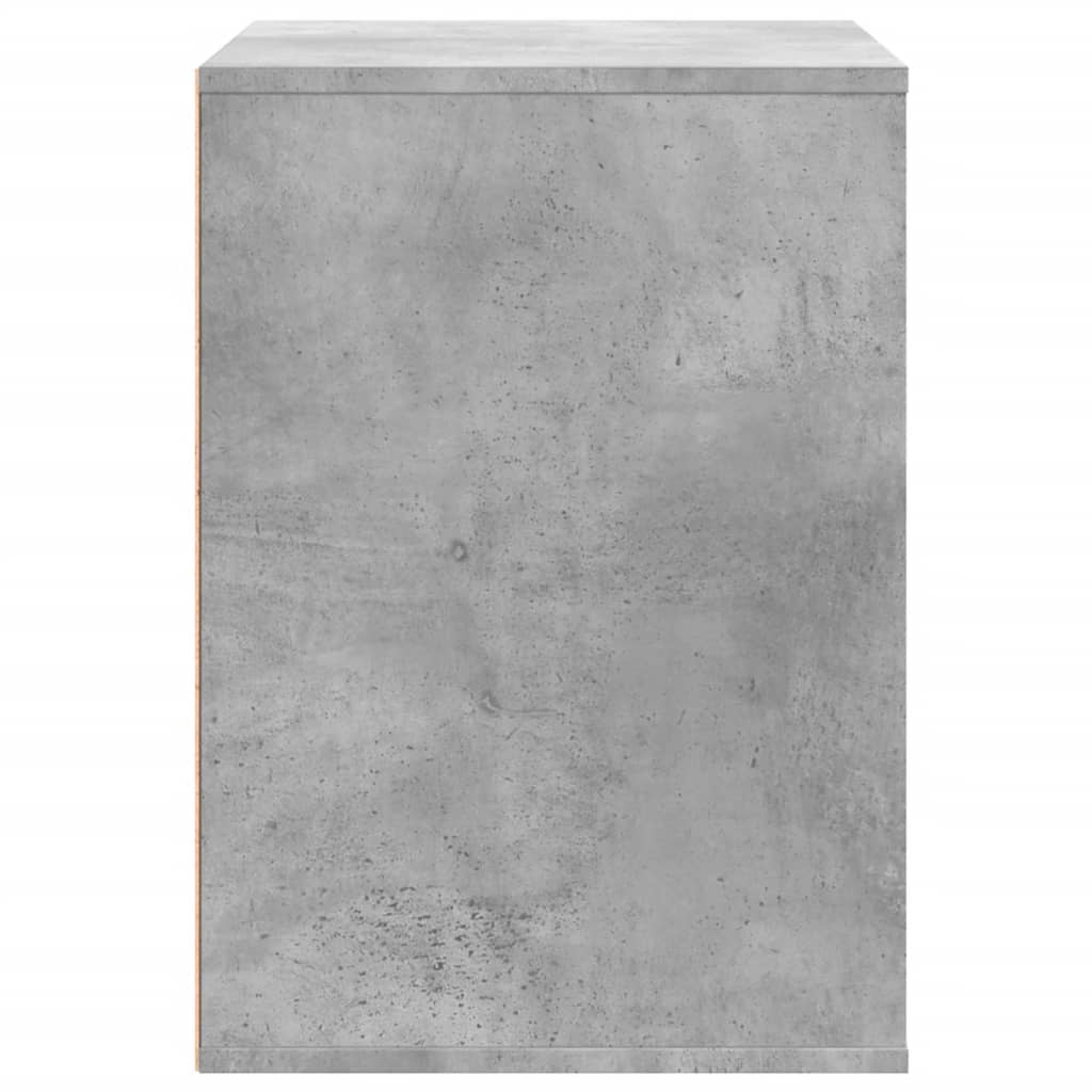 Commode d'angle gris béton 80x41x58 cm bois d'ingénierie - XIOS