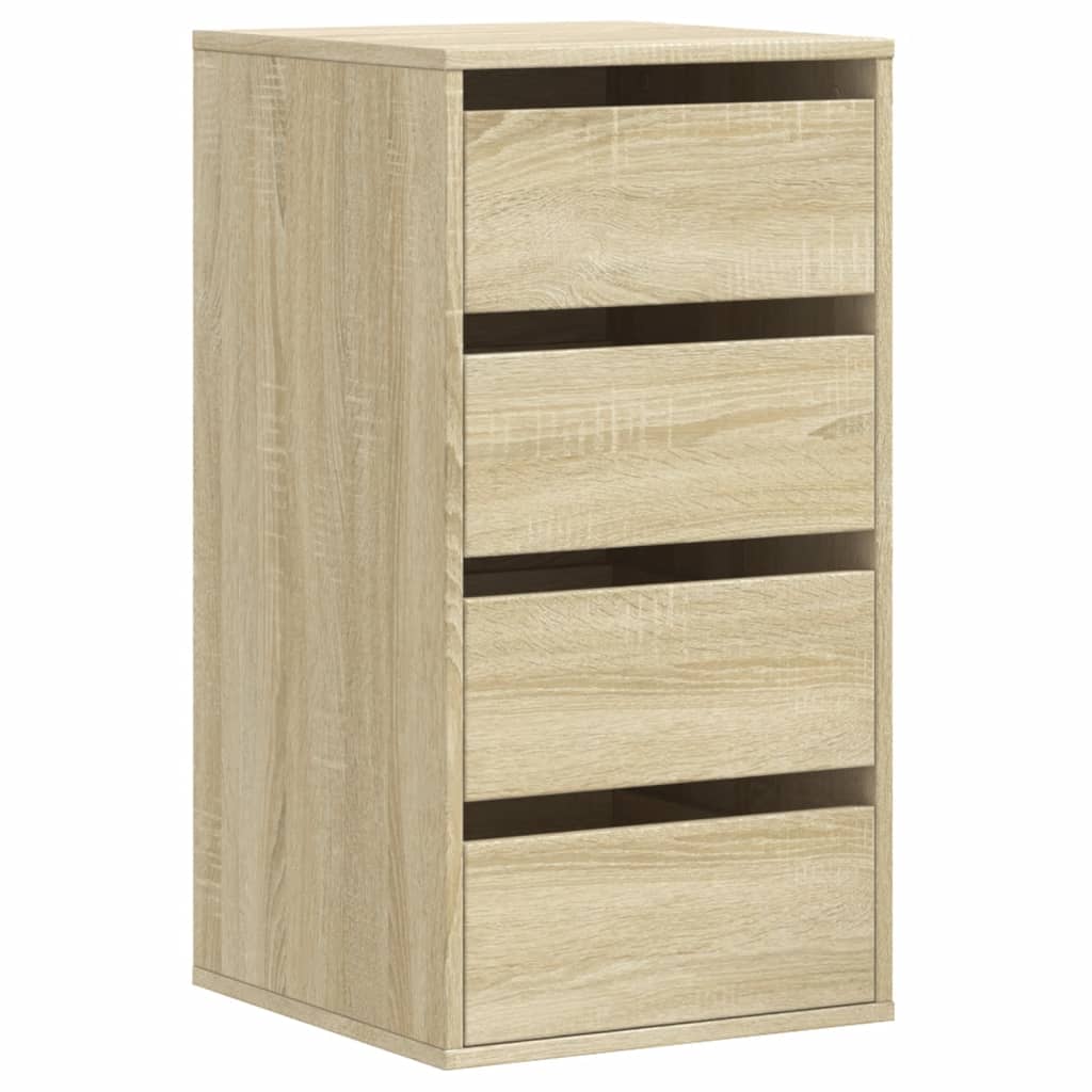 Commode d'angle chêne sonoma 40x41x76 cm bois d'ingénierie - XIOS
