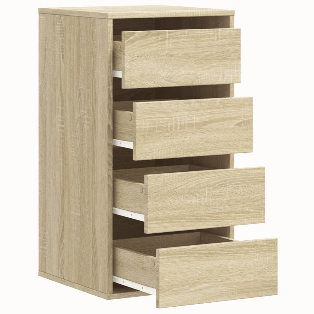 Commode d'angle chêne sonoma 40x41x76 cm bois d'ingénierie - XIOS