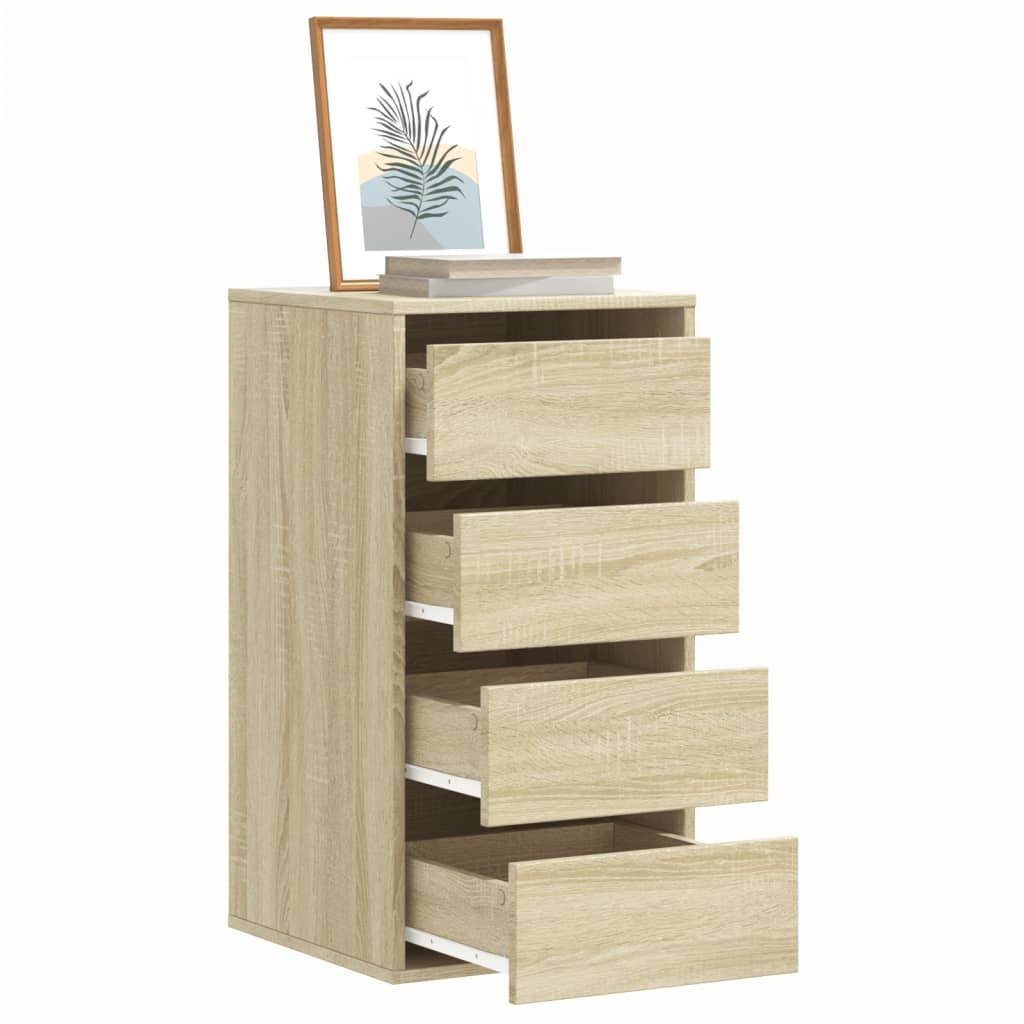 Commode d'angle chêne sonoma 40x41x76 cm bois d'ingénierie - XIOS