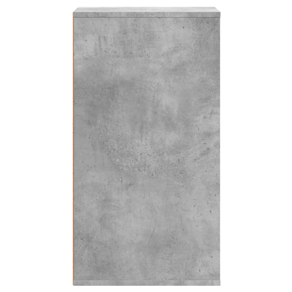 Commode d'angle gris béton 40x41x76 cm bois d'ingénierie - XIOS
