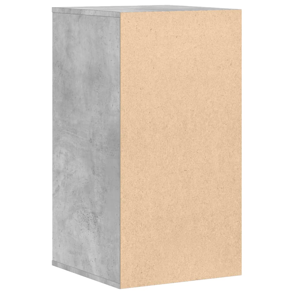 Commode d'angle gris béton 40x41x76 cm bois d'ingénierie - XIOS