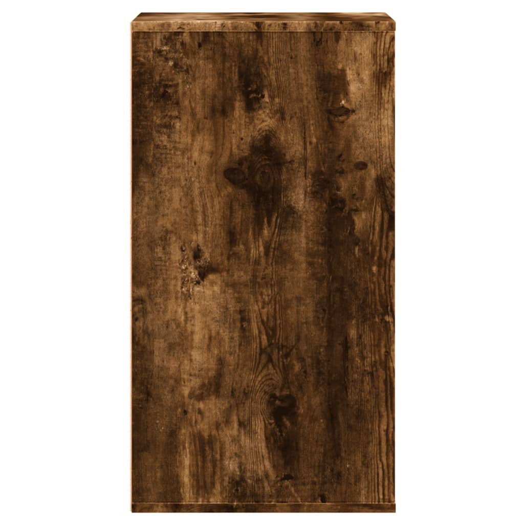 Commode d'angle chêne fumé 40x41x76 cm bois d'ingénierie - XIOS