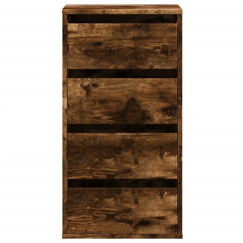 Commode d'angle vieux bois 40x41x76 cm bois d'ingénierie - XIOS