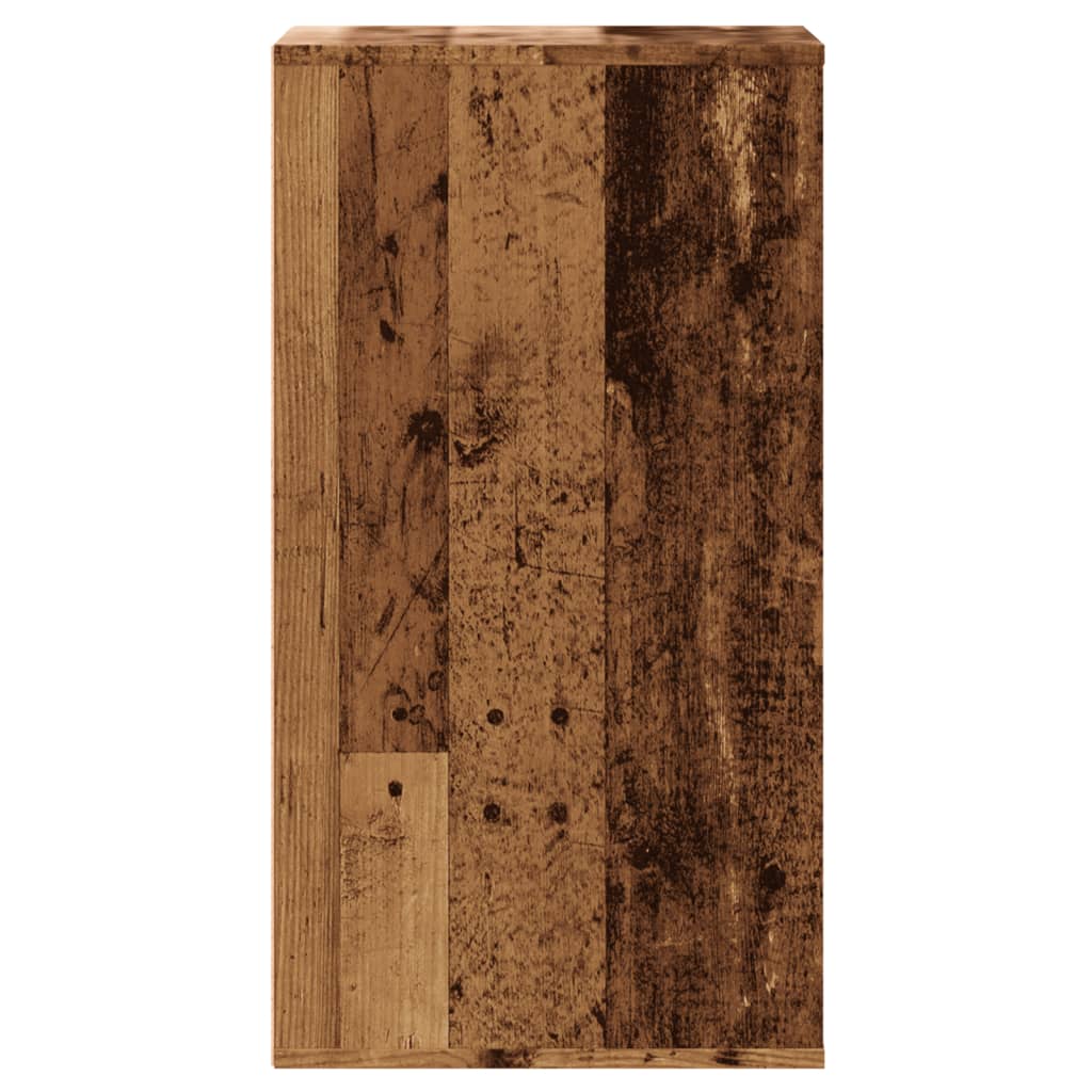 Commode d'angle vieux bois 40x41x76 cm bois d'ingénierie - XIOS