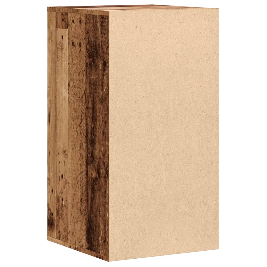 Commode d'angle vieux bois 40x41x76 cm bois d'ingénierie - XIOS