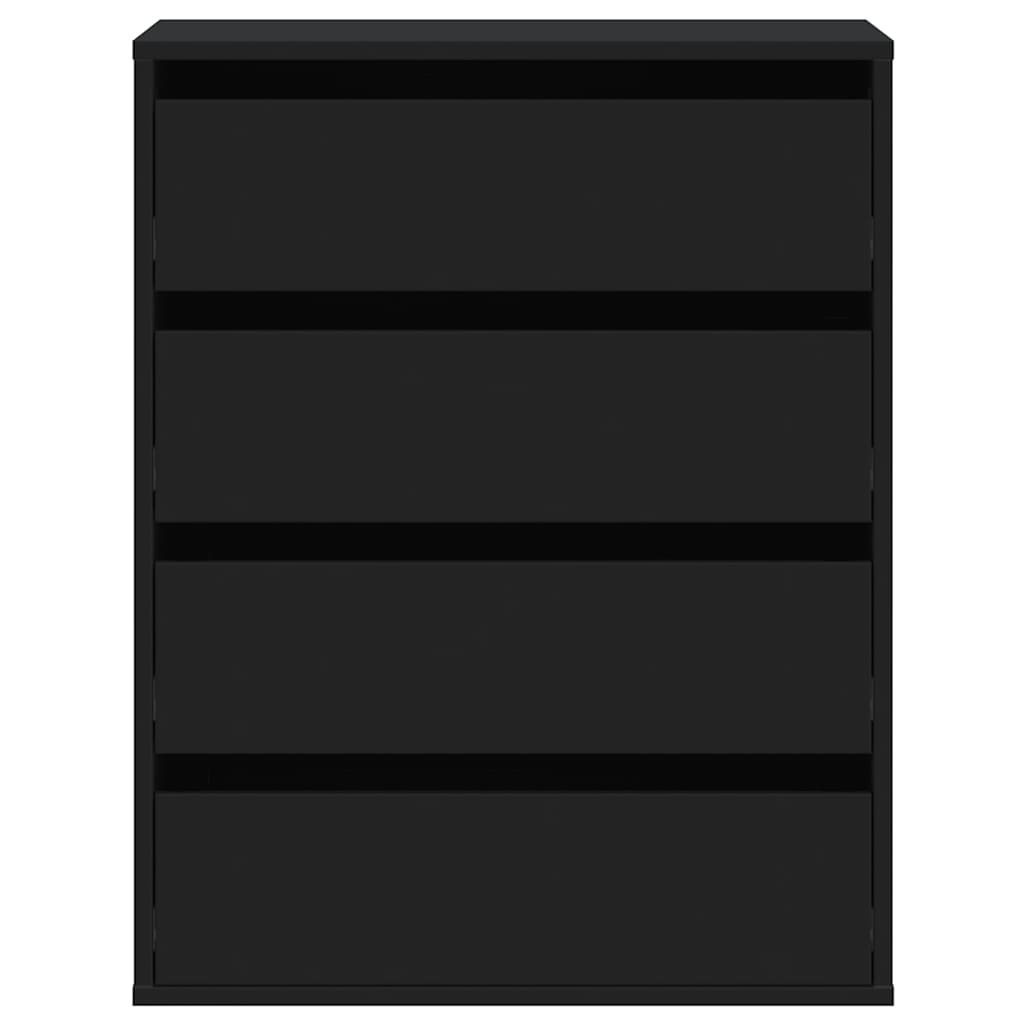 Commode d'angle noir 60x41x76 cm bois d'ingénierie - XIOS