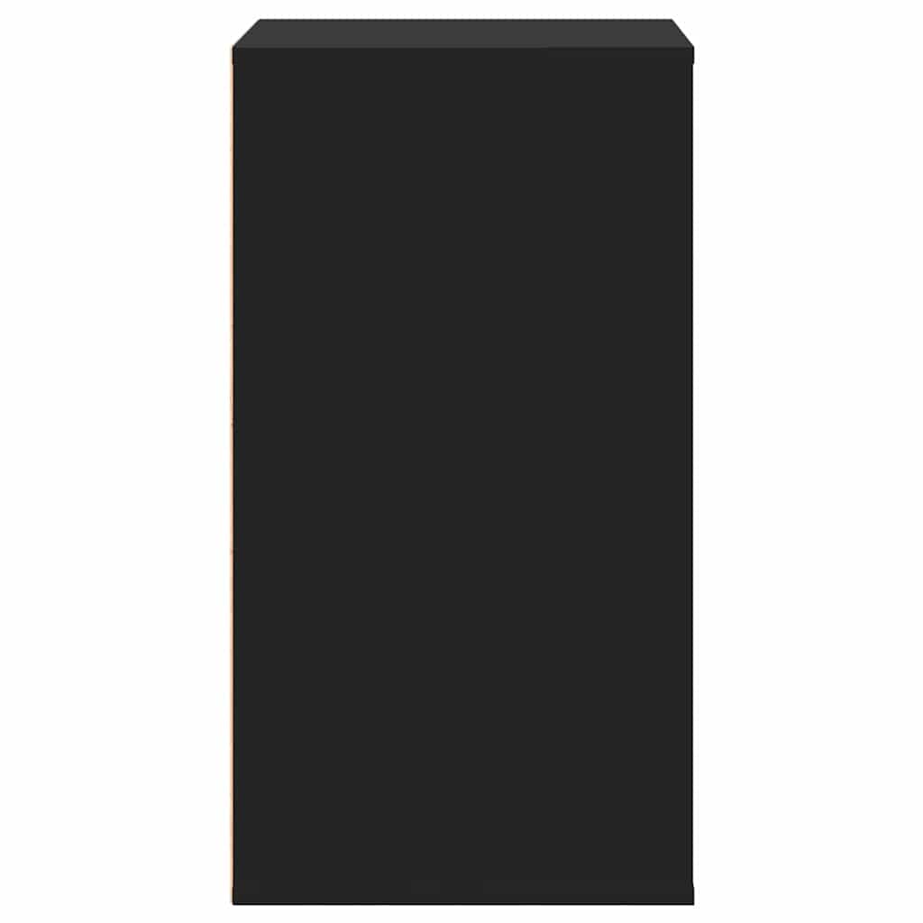 Commode d'angle noir 60x41x76 cm bois d'ingénierie - XIOS