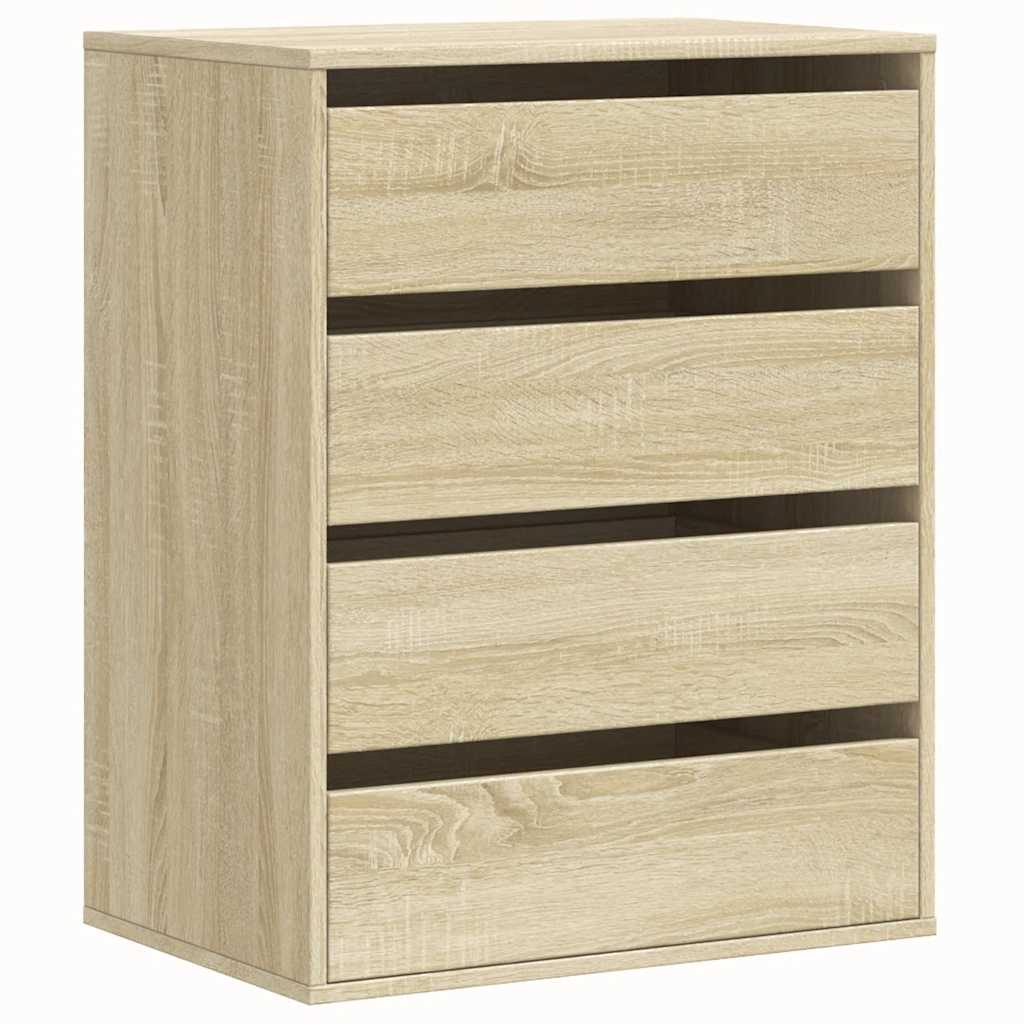 Commode d'angle chêne sonoma 60x41x76 cm bois d'ingénierie - XIOS