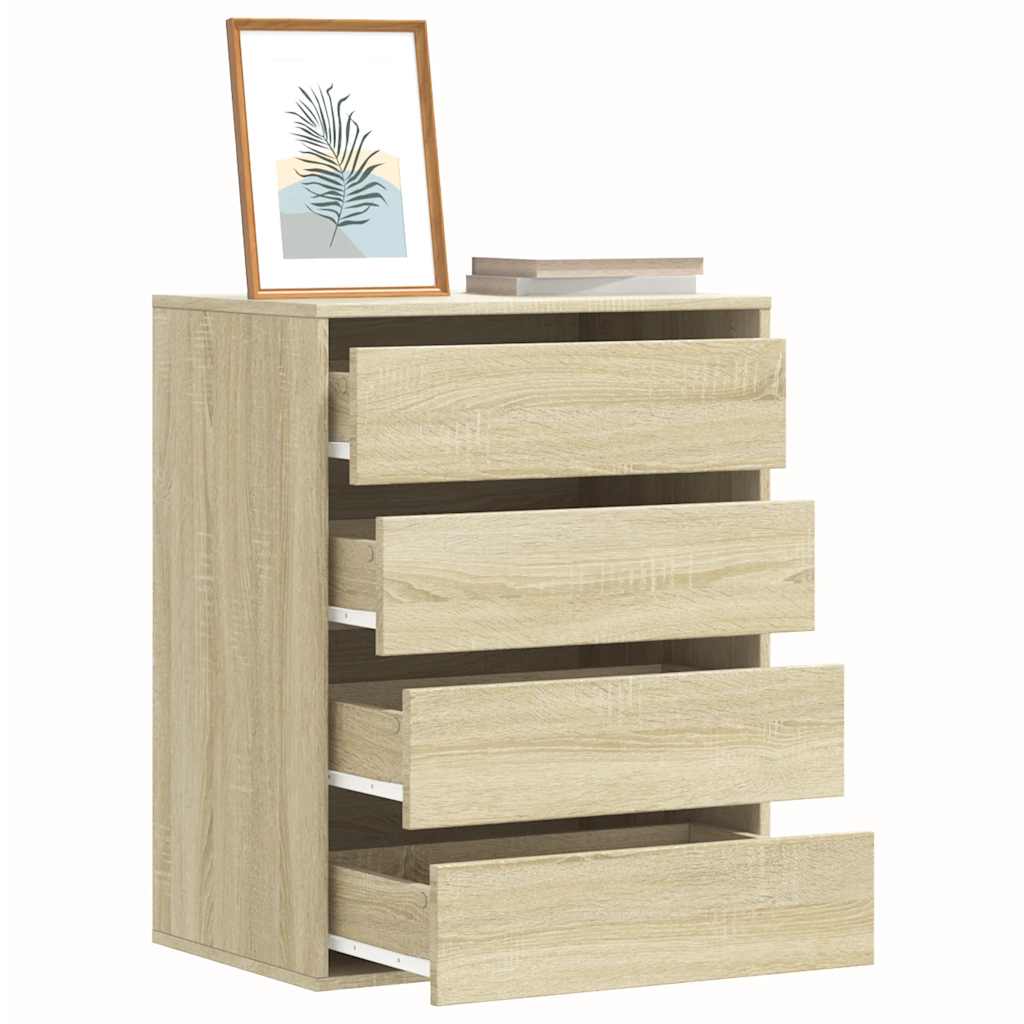Commode d'angle chêne sonoma 60x41x76 cm bois d'ingénierie - XIOS