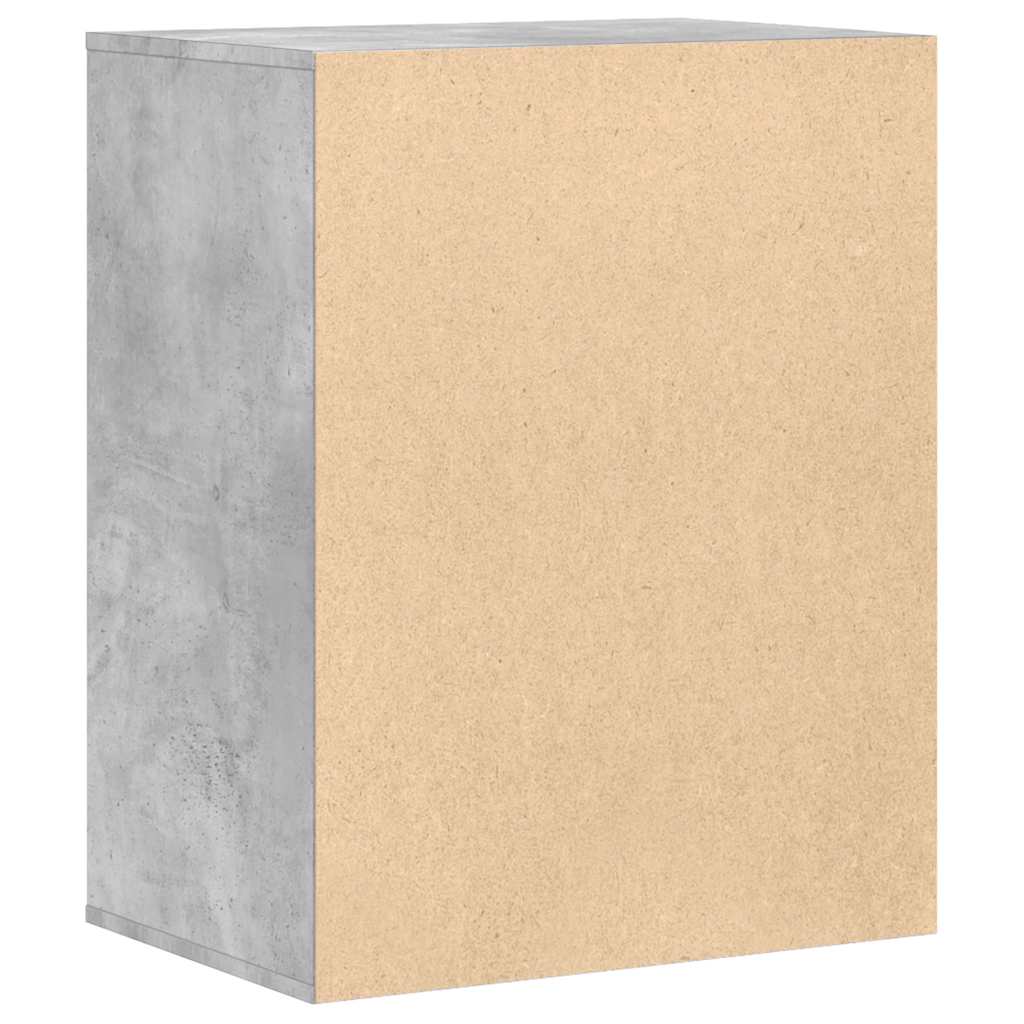 Commode d'angle gris béton 60x41x76 cm bois d'ingénierie - XIOS