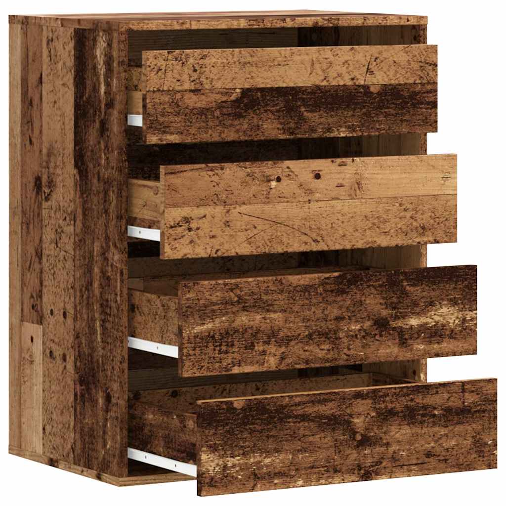 Commode d'angle vieux bois 60x41x76 cm bois d'ingénierie - XIOS