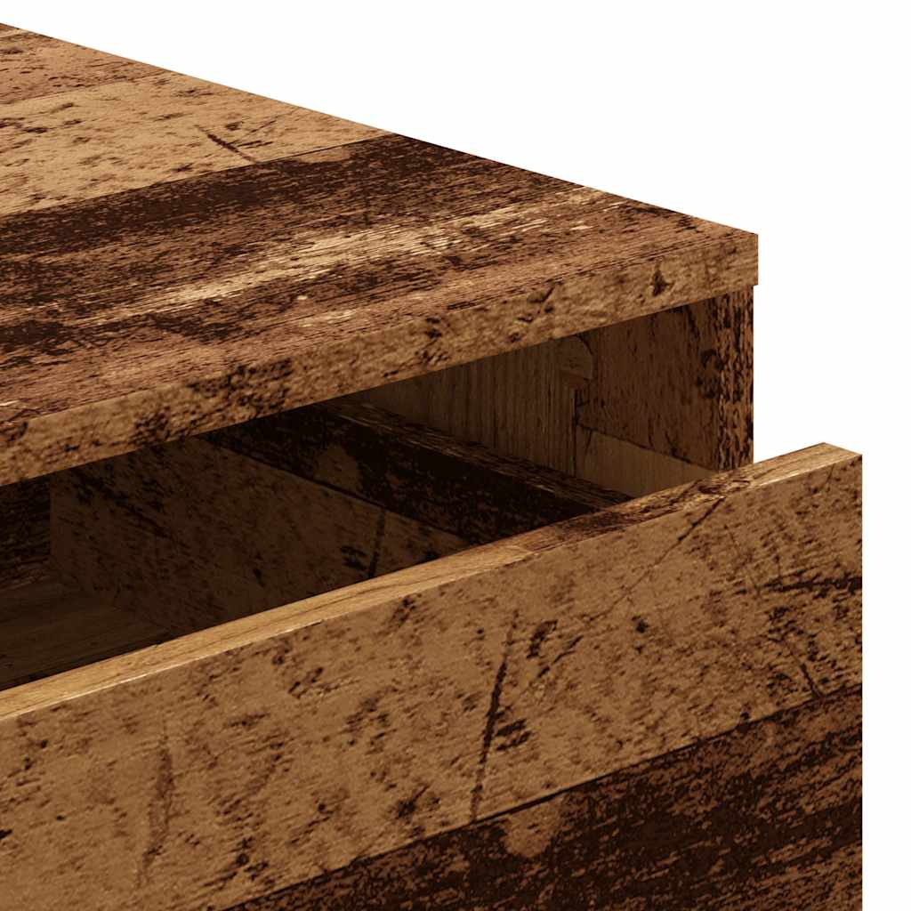 Commode d'angle vieux bois 60x41x76 cm bois d'ingénierie - XIOS