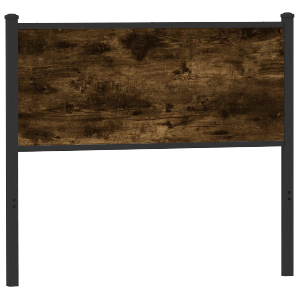 Tête de lit chêne fumé 100 cm bois d'ingénierie et acier - XIOS
