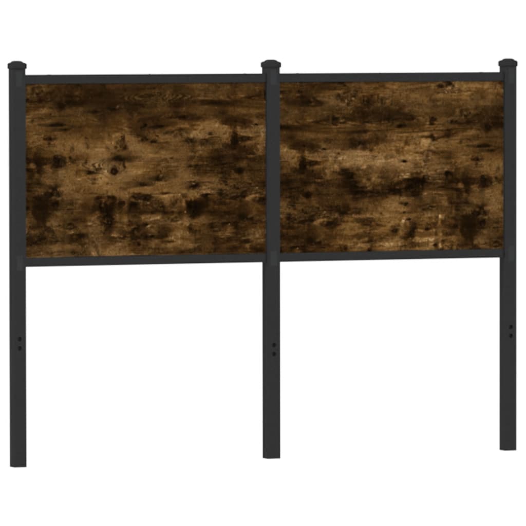 Tête de lit chêne fumé 120 cm bois d'ingénierie et acier - XIOS