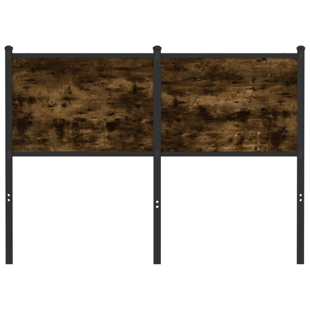 Tête de lit chêne fumé 120 cm bois d'ingénierie et acier - XIOS