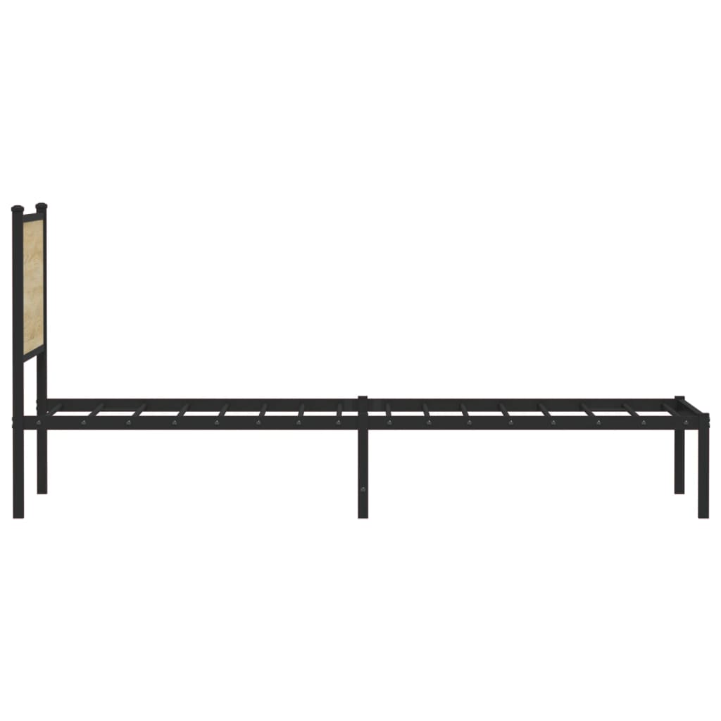 Cadre de lit en métal sans matelas chêne sonoma 80x200 cm - XIOS