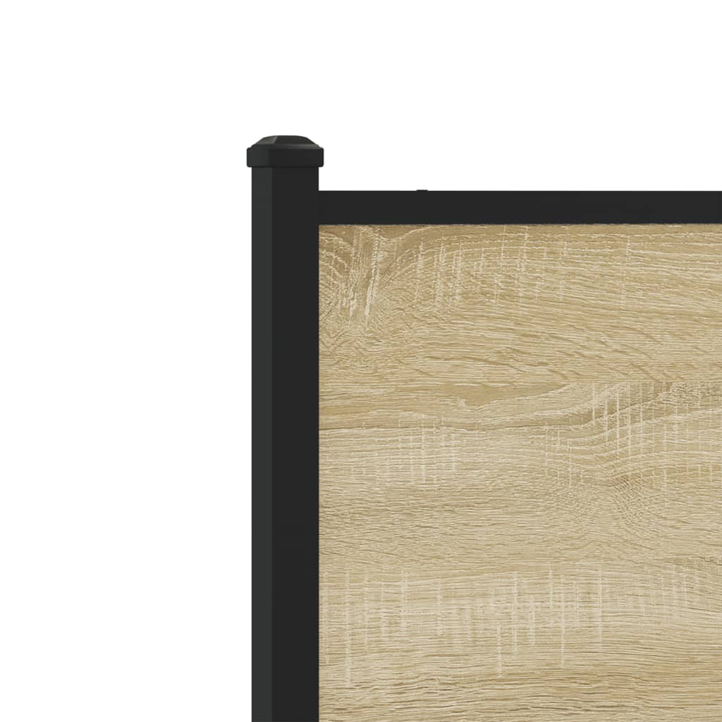 Cadre de lit en métal sans matelas chêne sonoma 183x213 cm - XIOS