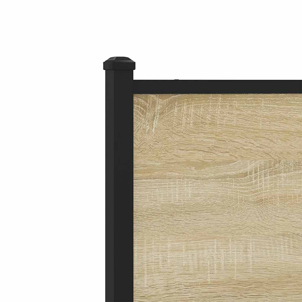 Cadre de lit en métal sans matelas chêne sonoma 193x203 cm - XIOS