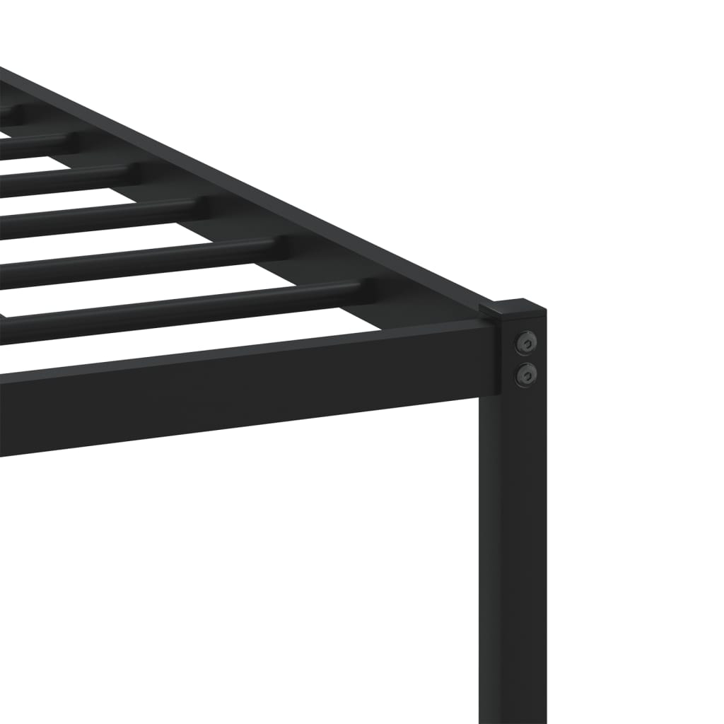 Cadre de lit en métal sans matelas chêne marron 180x200 cm - XIOS