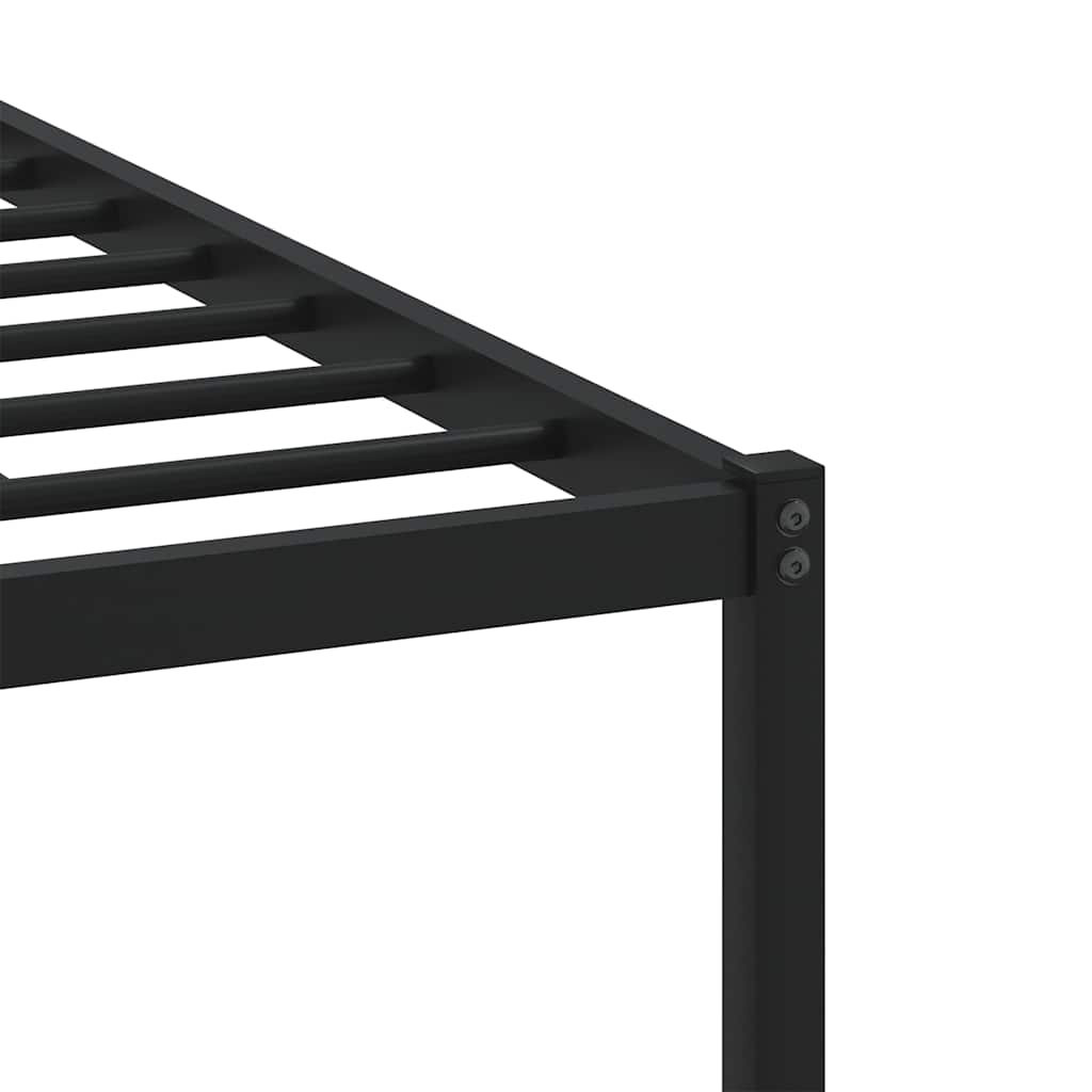 Cadre de lit en métal sans matelas chêne marron 193x203 cm - XIOS