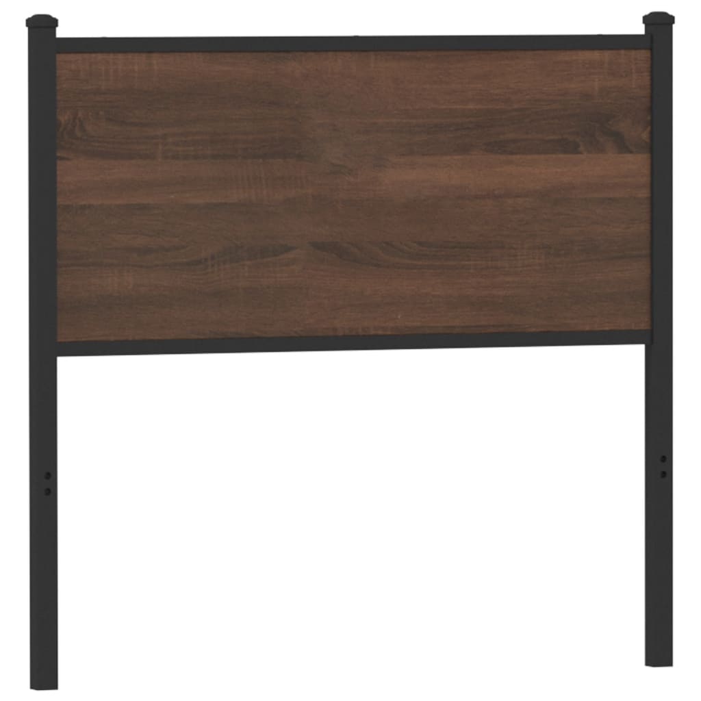 Tête de lit chêne marron 90 cm bois d'ingénierie et acier - XIOS