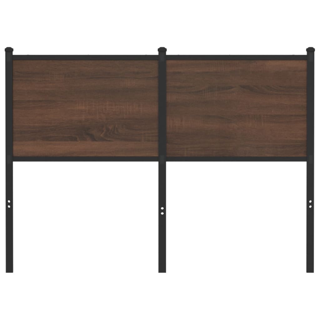 Tête de lit chêne marron 120 cm bois d'ingénierie et acier - XIOS