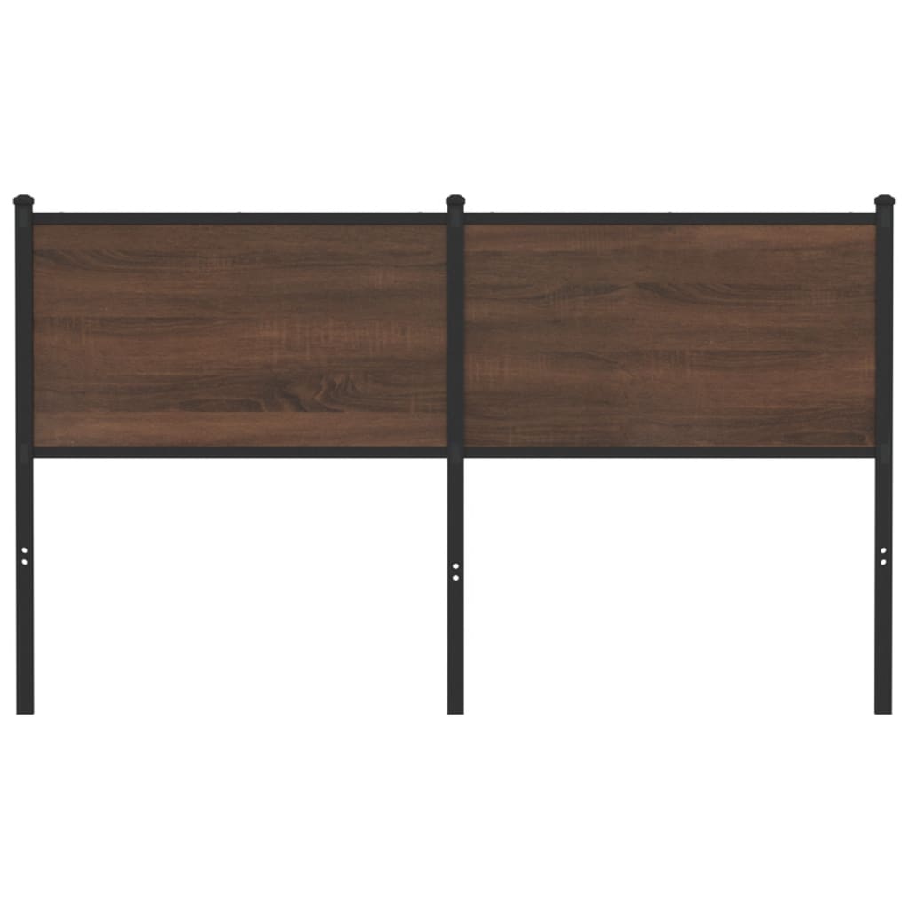 Tête de lit de remplacement chêne marron 150 cm bois d'ingénierie et acier - XIOS