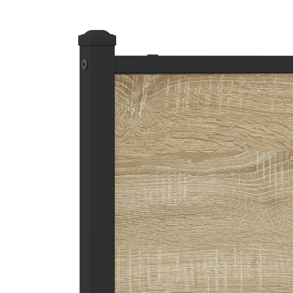 Cadre de lit en métal sans matelas chêne sonoma 137x190 cm - XIOS