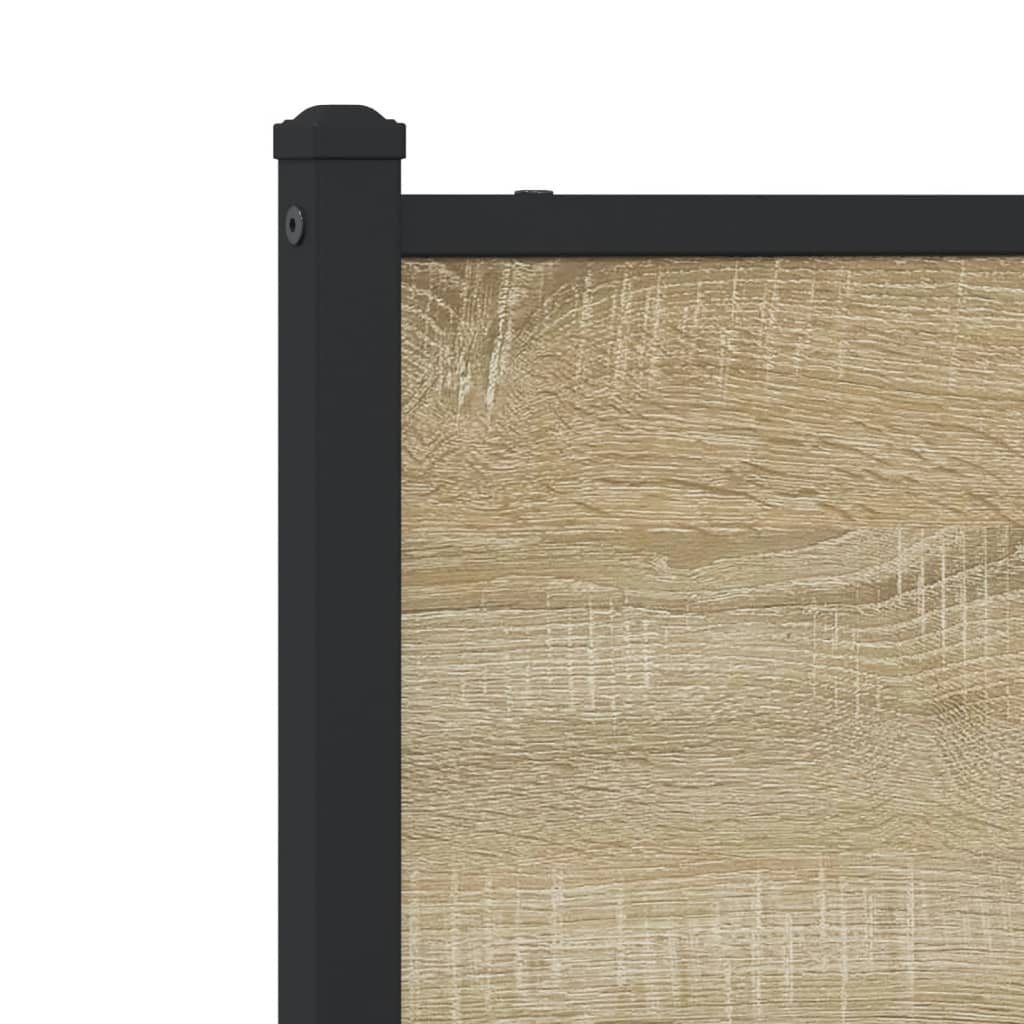 Cadre de lit en métal sans matelas chêne sonoma 160x200 cm - XIOS