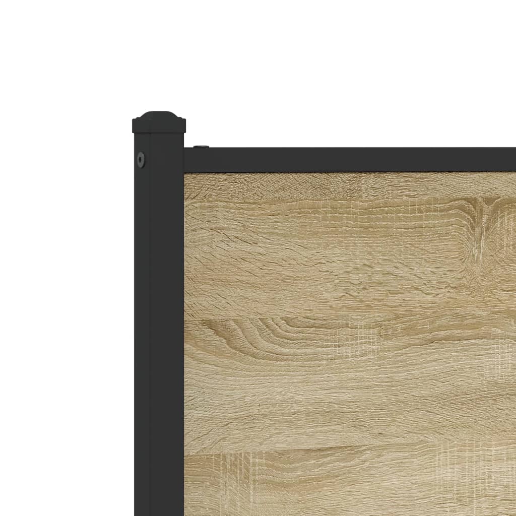 Cadre de lit en métal sans matelas chêne sonoma 75x190 cm - XIOS