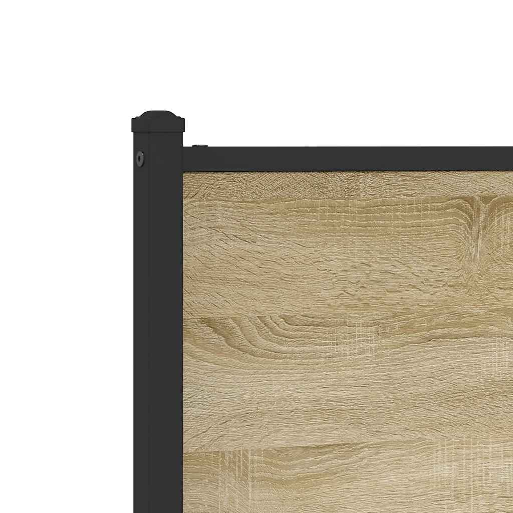 Cadre de lit en métal sans matelas chêne sonoma 120x200 cm - XIOS