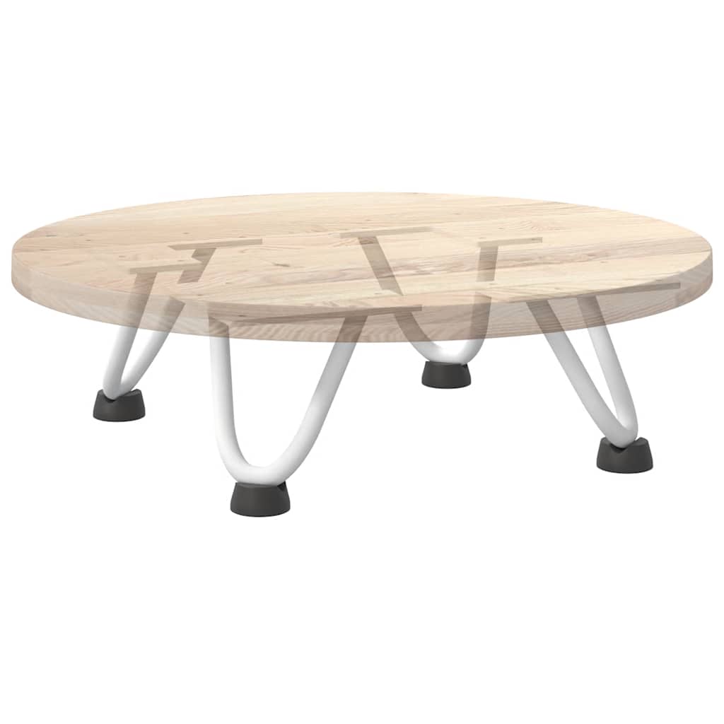 Pieds en épingle à cheveux pour table basse 4 pièces Blanc 10 cm Acier massif - XIOS