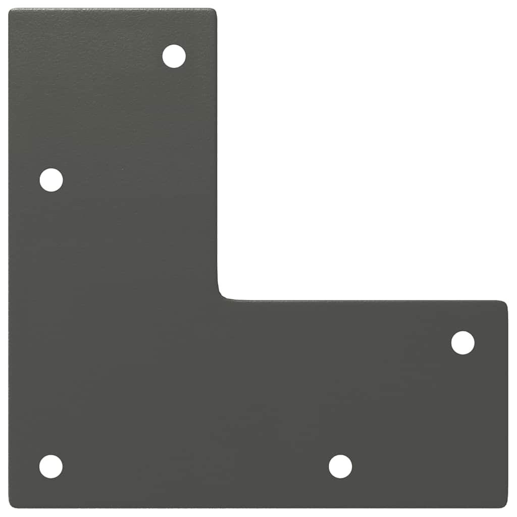 Pieds en épingle à cheveux pour table basse 4 pièces Anthracite 10 cm Acier massif - XIOS