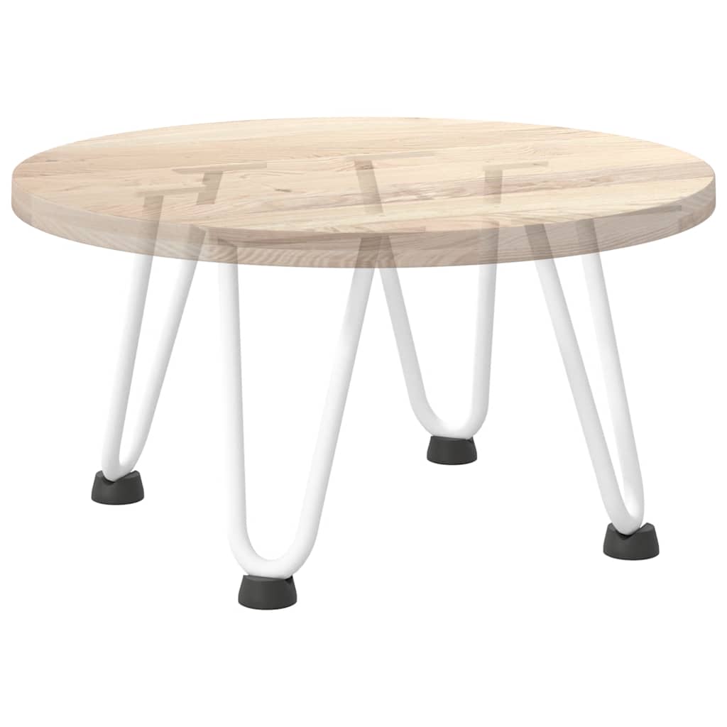 Pieds en épingle à cheveux pour table basse 4 pièces Blanc 20 cm Acier massif - XIOS
