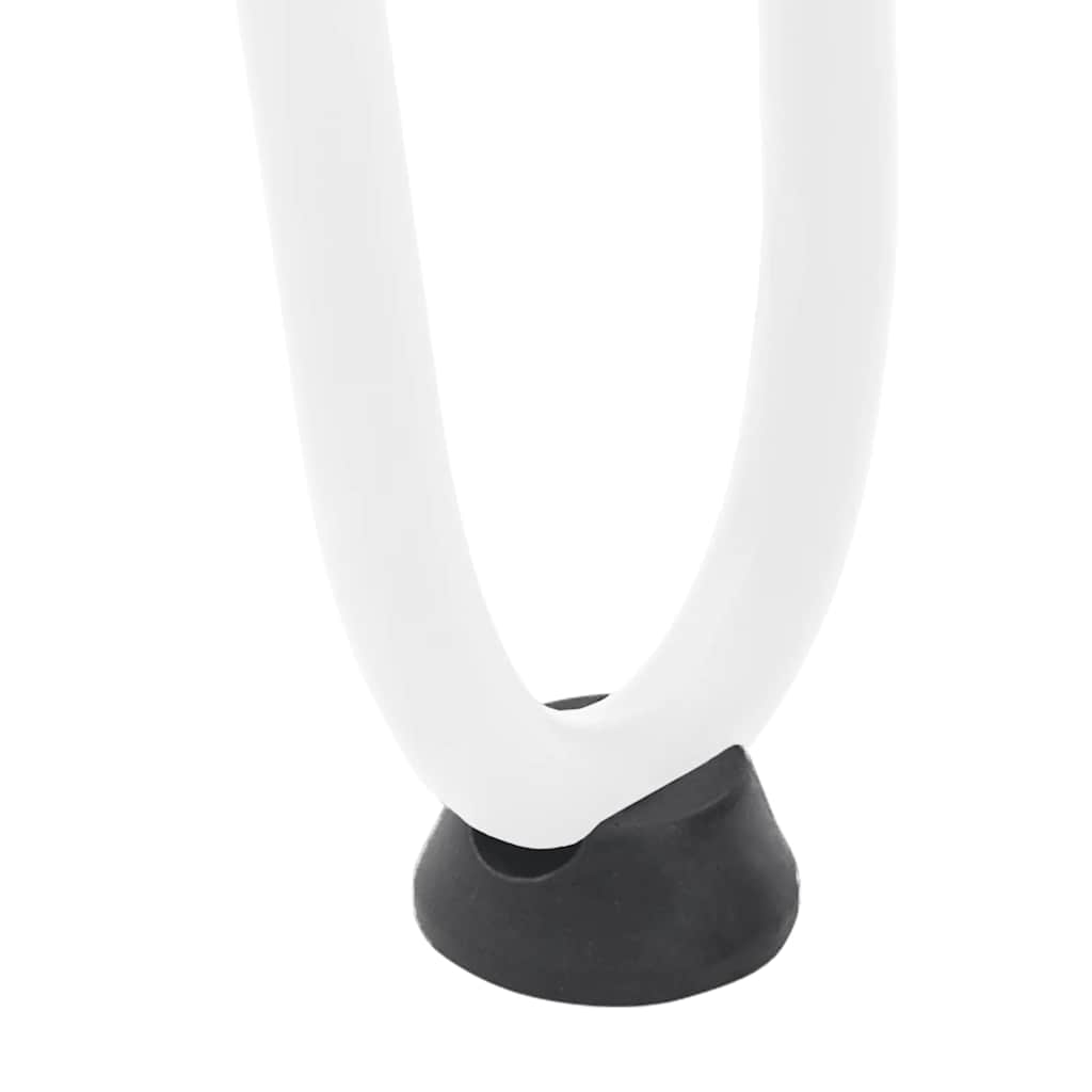 Pieds en épingle à cheveux pour table basse 4 pièces Blanc 20 cm Acier massif - XIOS