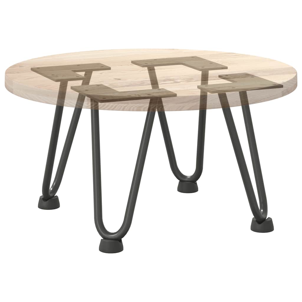 Pieds en épingle à cheveux pour table basse 4 pièces Anthracite 20 cm Acier massif - XIOS